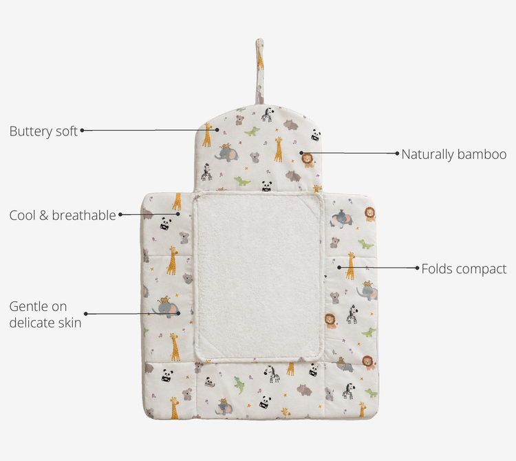 Anaario Jungle Bamboo Baby Changing Mat key features