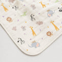 Jungle bamboo baby quilt — jungle print, soft bamboo cotton