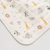 Jungle bamboo baby quilt — jungle print, soft bamboo cotton