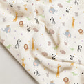 Jungle bamboo baby quilt — absorbent sherpa backing