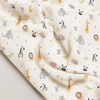 Jungle bamboo baby quilt — absorbent sherpa backing