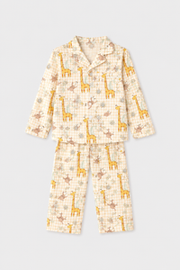 Girl wearing Anaario Jungle Gingham Night Suit
