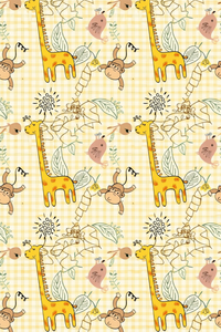 Girl wearing Anaario Jungle Gingham Night Suit