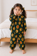 Girl wearing Anaario Jungle Loops Night Suit