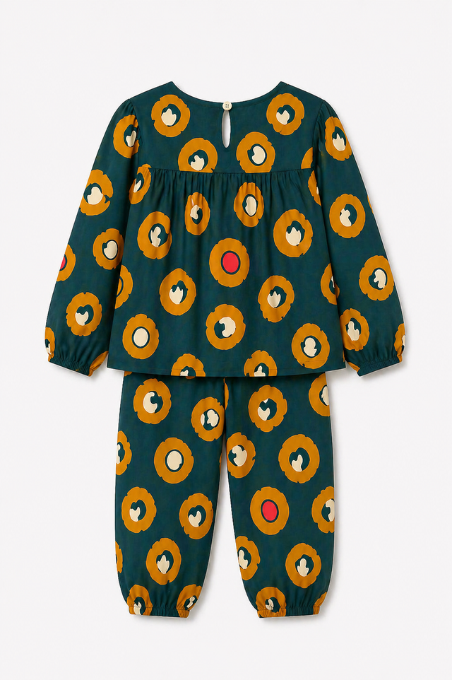 Girl wearing Anaario Jungle Loops Night Suit