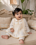 Ivory Baby Anarkali Set features