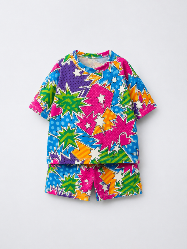 Boy wearing Anaario Kaboom Co-ord Set
