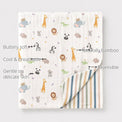 Jungle Bamboo Baby Quilt features