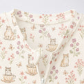 Koala & Kitty bamboo cotton baby sleepsuit — footed zip-front sleepsuit, onesie romper