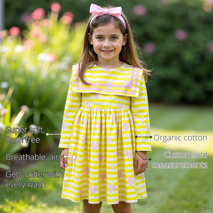Sunshine Sailor Girls' Dress features