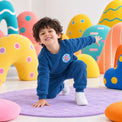 Cobalt Blue Varsity Fleece Set on child by Anaario – winter fleecewear