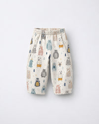 Snow Bear Hooded Barrel Pant Set flat lay by Anaario
