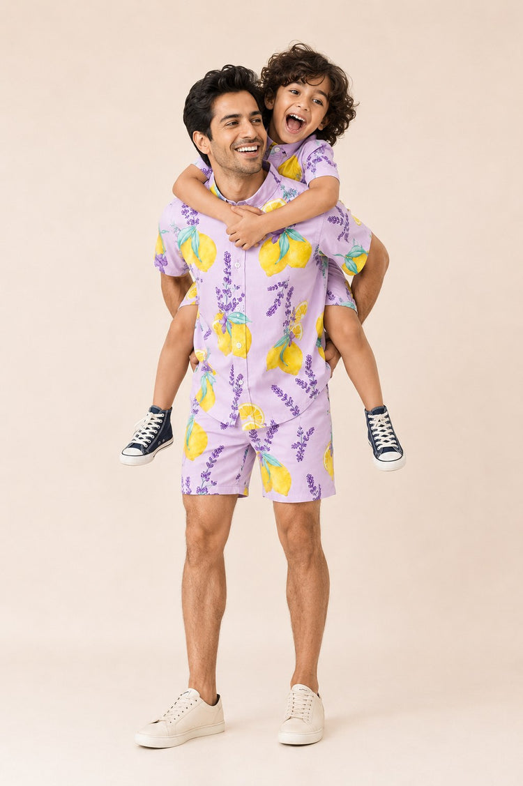 Anaario Lavender Lemon Co-ord Set