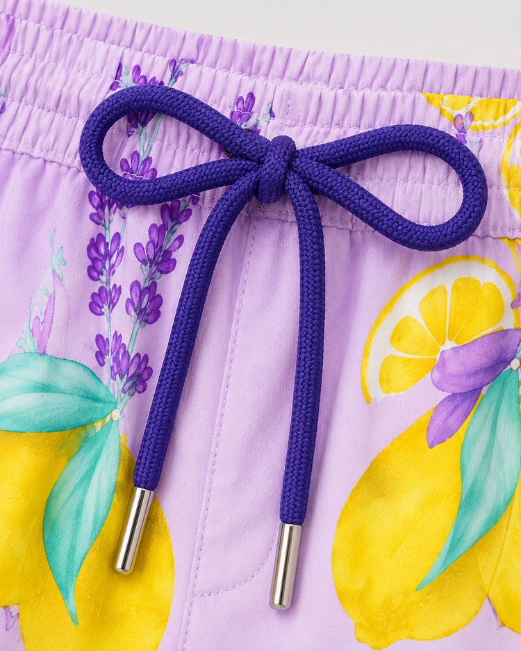 Boy wearing Anaario Lemon Lavender Shorts