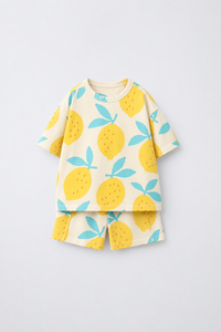 Boy wearing Anaario Lemon Squeeze Co-ord Set