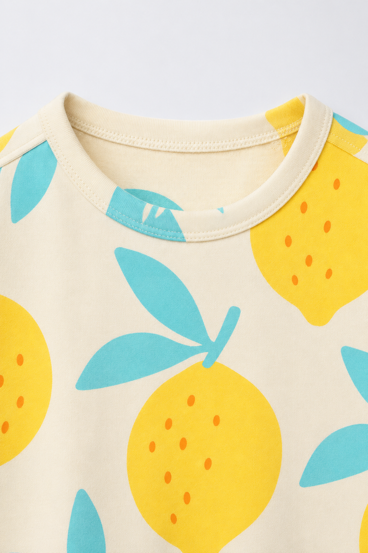 Boy wearing Anaario Lemon Squeeze Co-ord Set