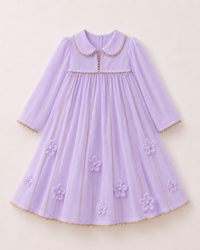 Indian Lilac Anarkali Set - Anaario - Image 4