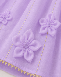 Indian Lilac Anarkali Set - Anaario - Image 6