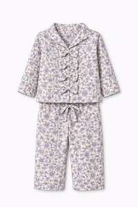 Girl wearing Anaario Lilac Bloom Night Suit