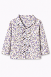 Girl wearing Anaario Lilac Bloom Night Suit