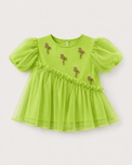 Indian Lime Flamingo Peplum Palazzo Set - Anaario - Image 4