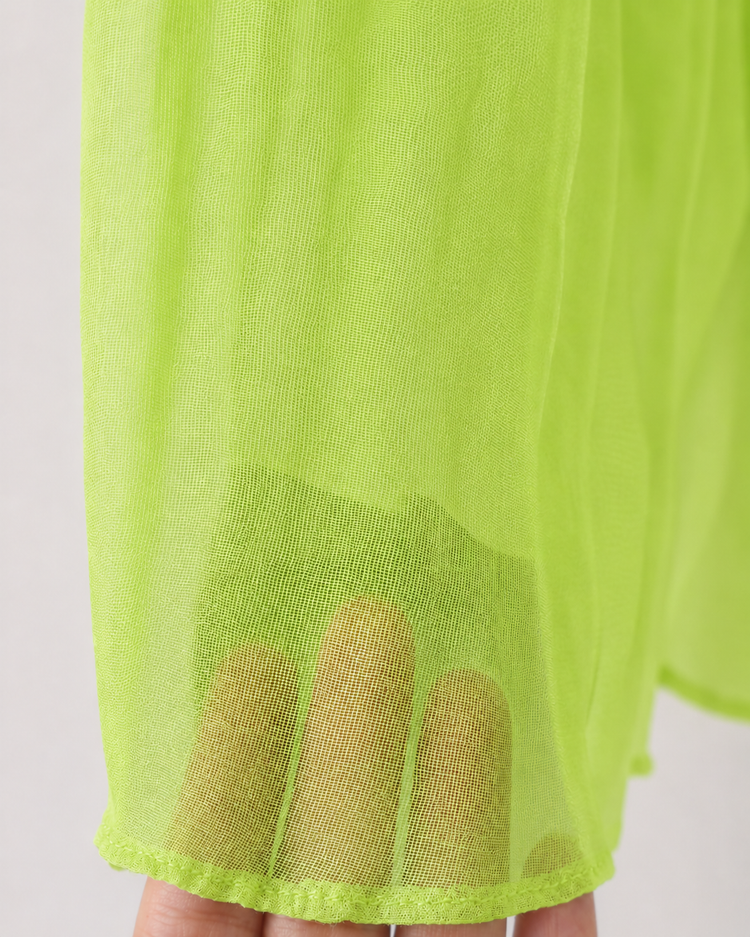 Indian Lime Flamingo Peplum Palazzo Set - Anaario - Image 9