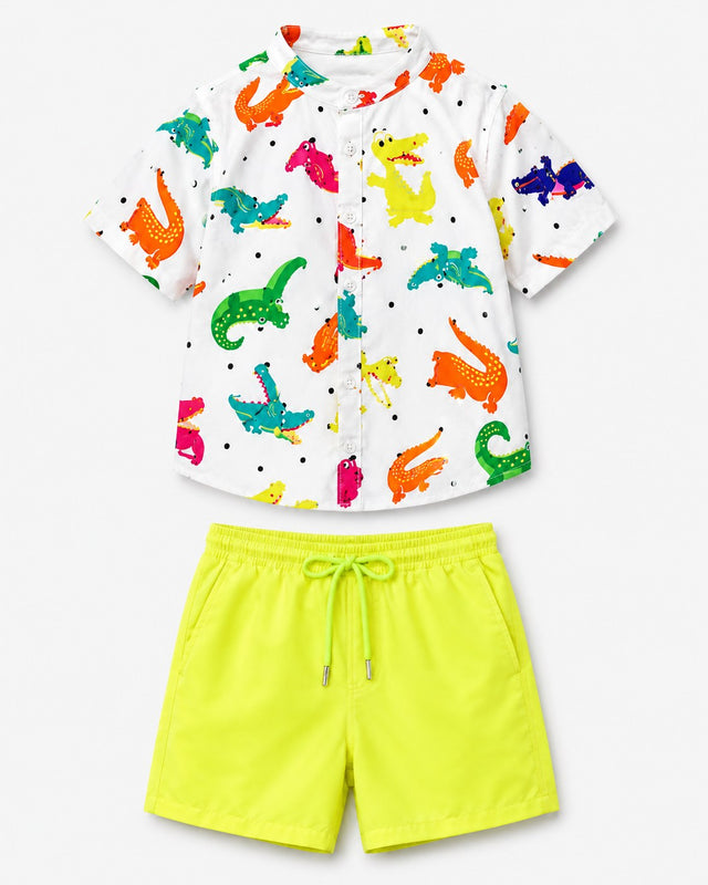 Anaario Lime Green Magic Short Set