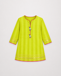 Indian Lime Green Navy Lehenga Set - Anaario - Image 4