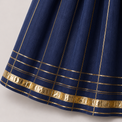 Indian Lime Green Navy Lehenga Set - Anaario - Image 9