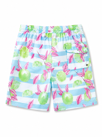 Boy wearing Anaario Lime Leaf Shorts