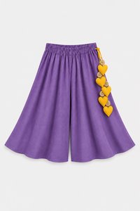Indian Lime Purple Palazzo Set - Anaario - Image 5