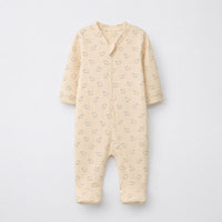 Lion & Koala bamboo cotton baby sleepsuit — footed zip-front sleepsuit, onesie romper