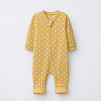 Lion & Koala bamboo cotton baby sleepsuit — two-way zip romper onesie