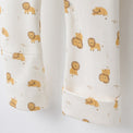 Little Lion bamboo cotton baby sleepsuit — footed zip-front sleepsuit, onesie romper