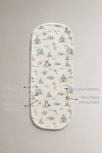 Carnival Windmill Bamboo Baby Burp Cloth features