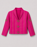 Indian Magenta Moon-Star Jacket-Lehenga Set - Anaario - Image 3
