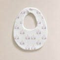 Merry-Go-Round bamboo baby bib — merry-go-round print, soft bamboo cotton