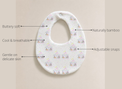 Anaario Merry-Go-Round Bamboo Baby Bib key features