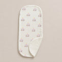Merry-Go-Round bamboo baby burp cloth — merry-go-round print, soft bamboo cotton