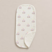 Merry-Go-Round bamboo baby burp cloth — merry-go-round print, soft bamboo cotton