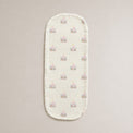 Merry-Go-Round bamboo baby burp cloth — folded