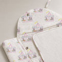 Merry-Go-Round bamboo baby changing mat — absorbent sherpa backing