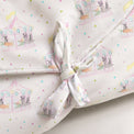 Merry-Go-Round bamboo baby changing mat — print detail