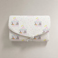 Merry-Go-Round bamboo baby changing mat — folded
