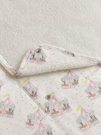 Merry-Go-Round bamboo baby changing mat — reverse side