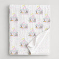 Merry-Go-Round bamboo baby quilt — merry-go-round print, soft bamboo cotton