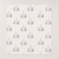 Merry-Go-Round bamboo baby quilt — absorbent sherpa backing