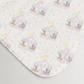 Merry-Go-Round bamboo baby quilt — print detail