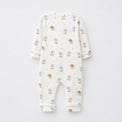 Mini Elephant bamboo cotton baby sleepsuit — footed zip-front sleepsuit, onesie romper