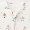 Mini Elephant bamboo cotton baby sleepsuit — bamboo cotton onesie romper flatlay